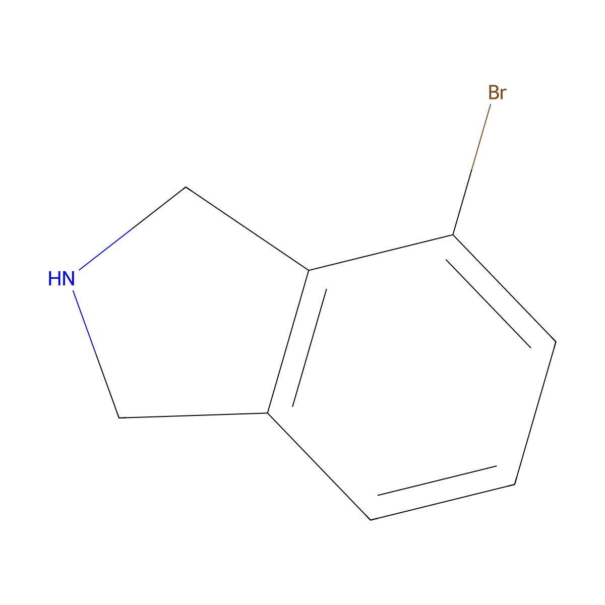 4-bromo-2,3-dihydro-1H-isoindole molecular structure, CAS 923590-95-8