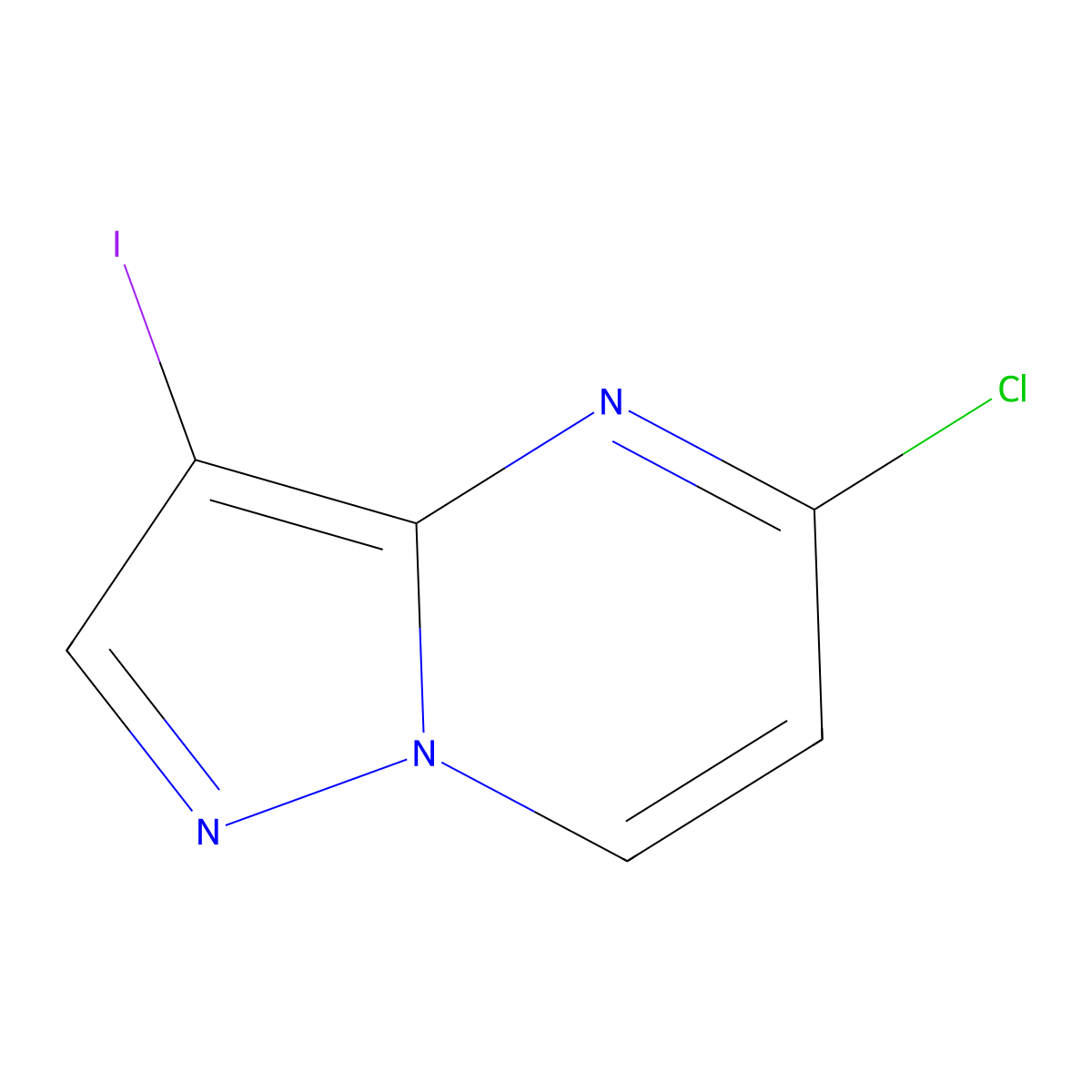 5-Chloro-3-iodopyrazolo[1,5-a]pyrimidine molecular structure, CAS 923595-58-8