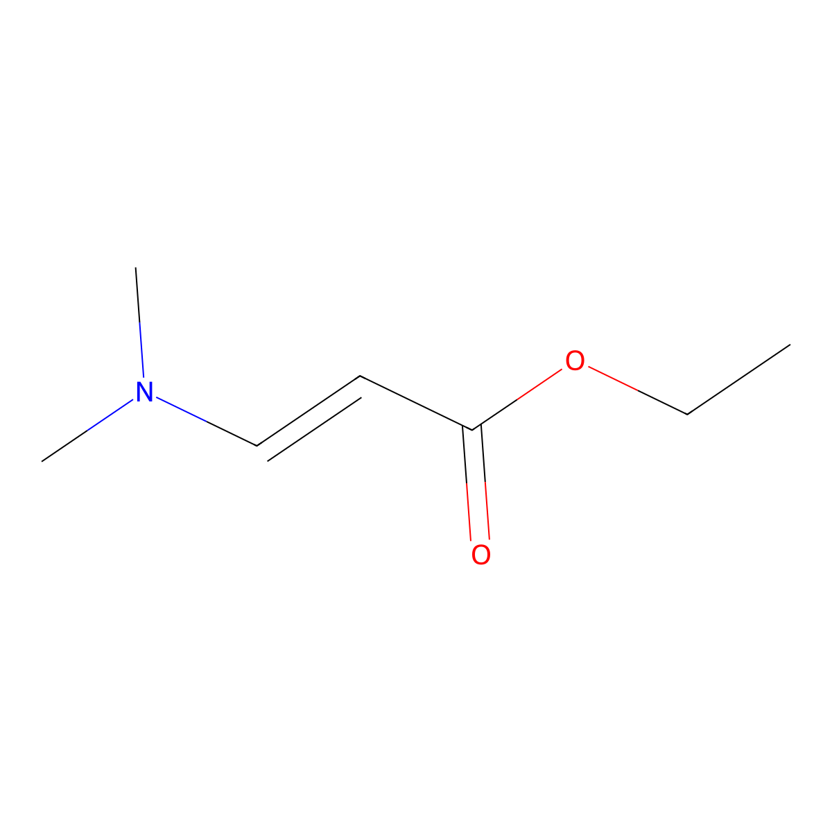 Ethyl 3-(N,N-dimethylamino)acrylate molecular structure, CAS 924-99-2
