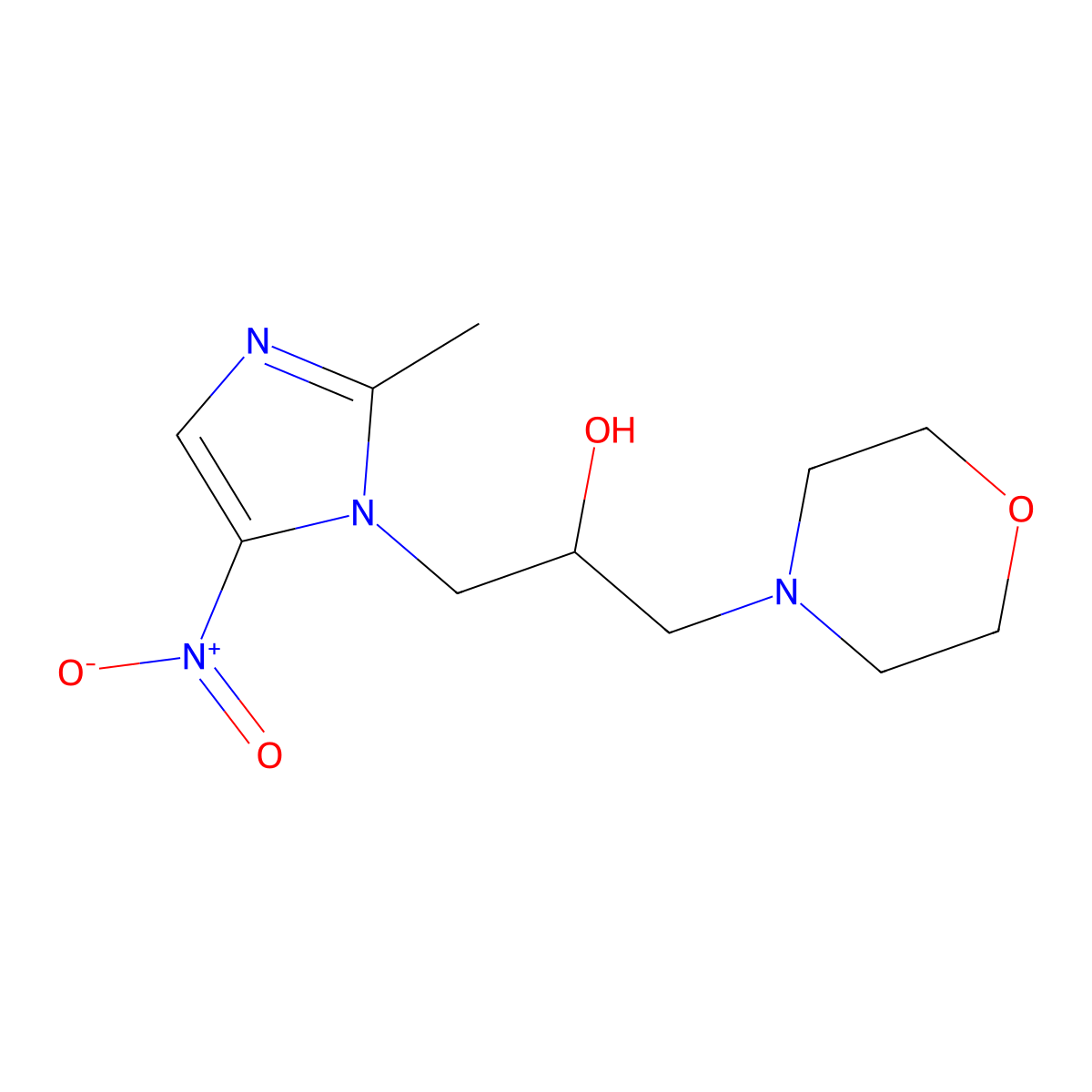 Morinidazole molecular structure, CAS 92478-27-8