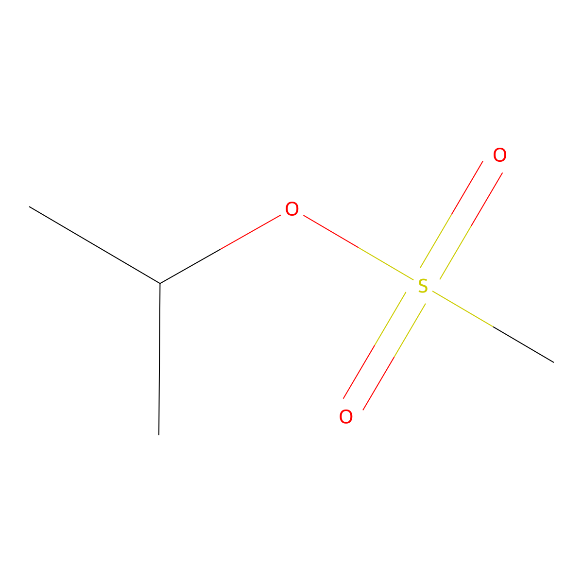 Isopropyl methanesulfonate molecular structure, CAS 926-06-7