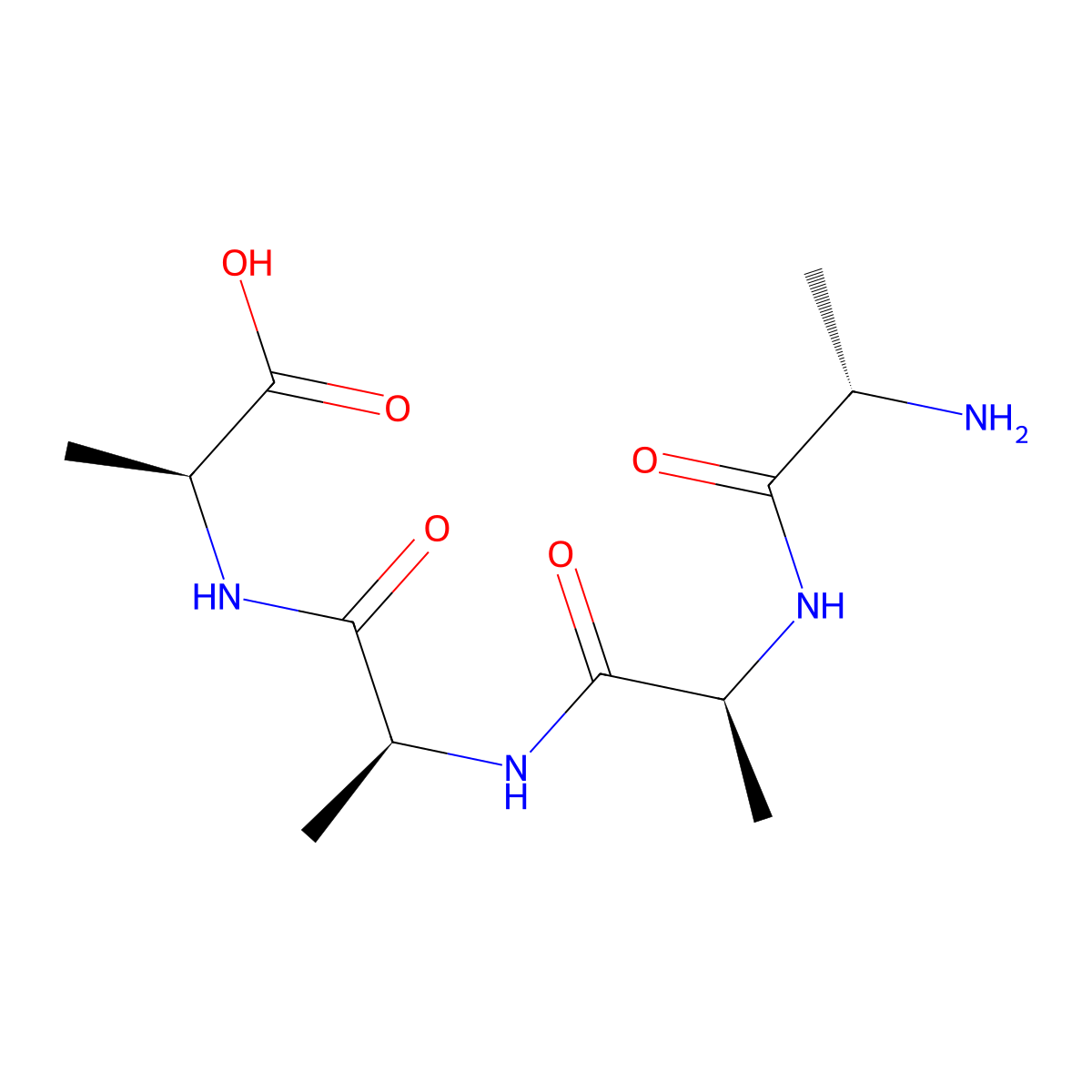 Alanyl-alanyl-alanyl-alanine molecular structure, CAS 926-79-4