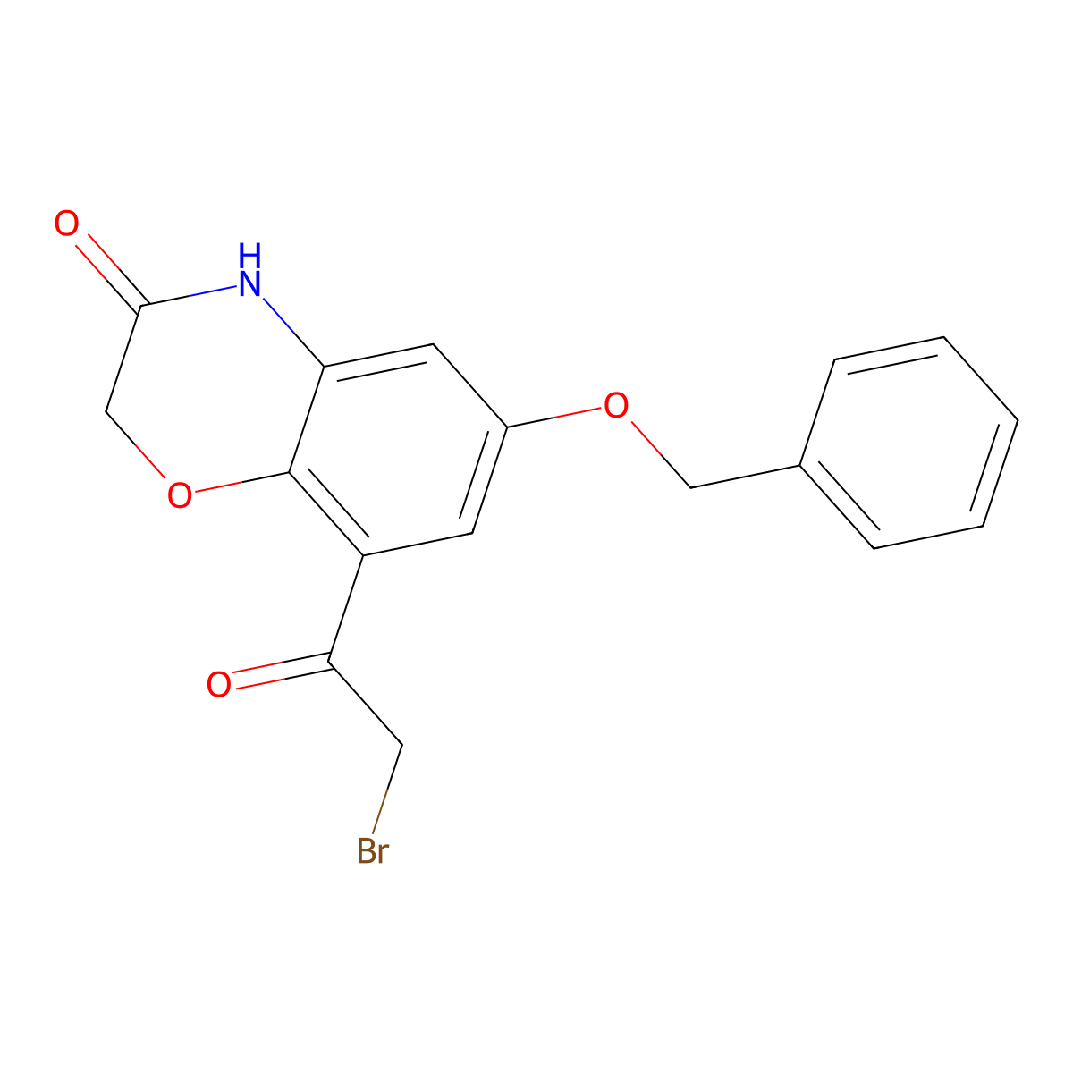 6-(Benzyloxy)-8-(2-bromoacetyl)-2H-benzo[b][1,4]oxazin-3(4H)-one molecular structure, CAS 926319-53-1