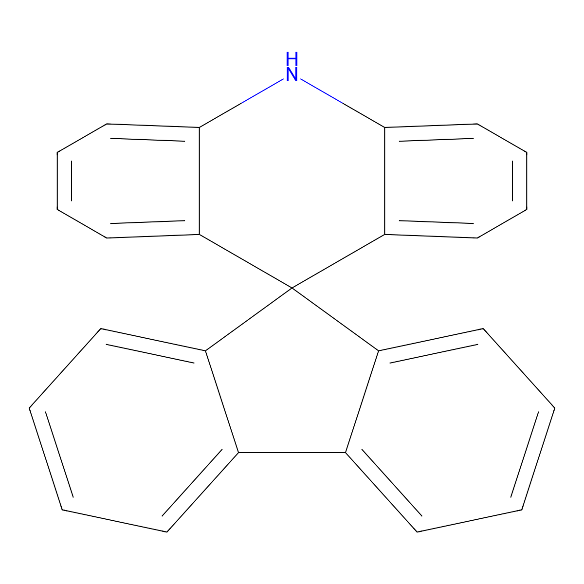10H-Spiro[acridine-9,9'-fluorene] molecular structure, CAS 92638-81-8