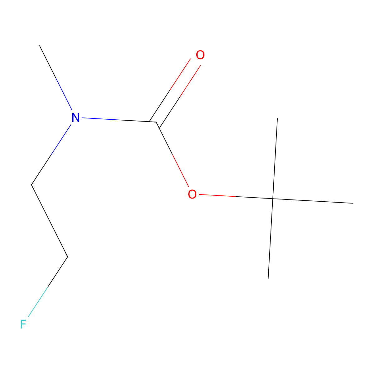 tert-butyl N-(2-fluoroethyl)-N-methylcarbamate molecular structure, CAS 927392-53-8