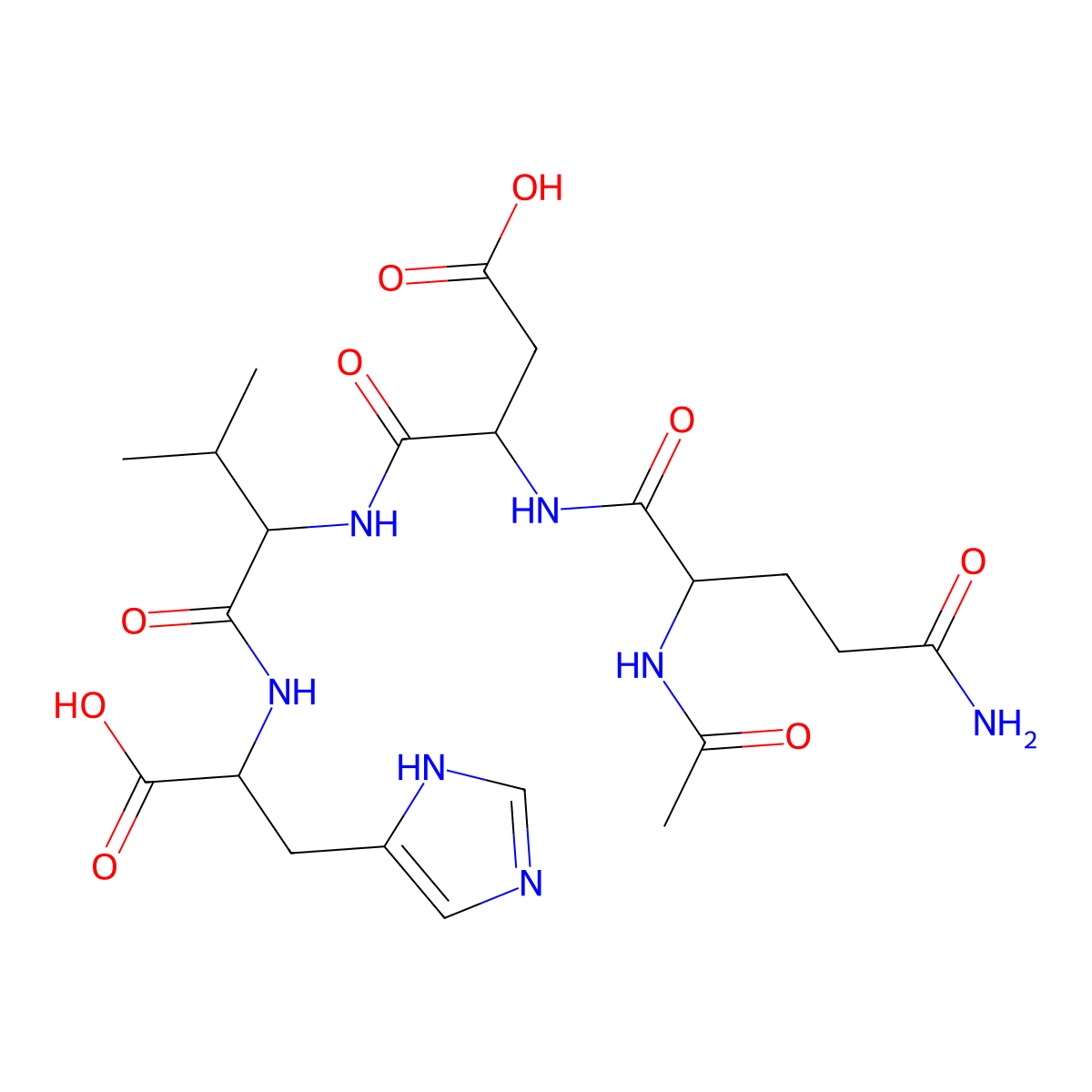 Acetyl tetrapeptide-9 molecular structure, CAS 928006-50-2