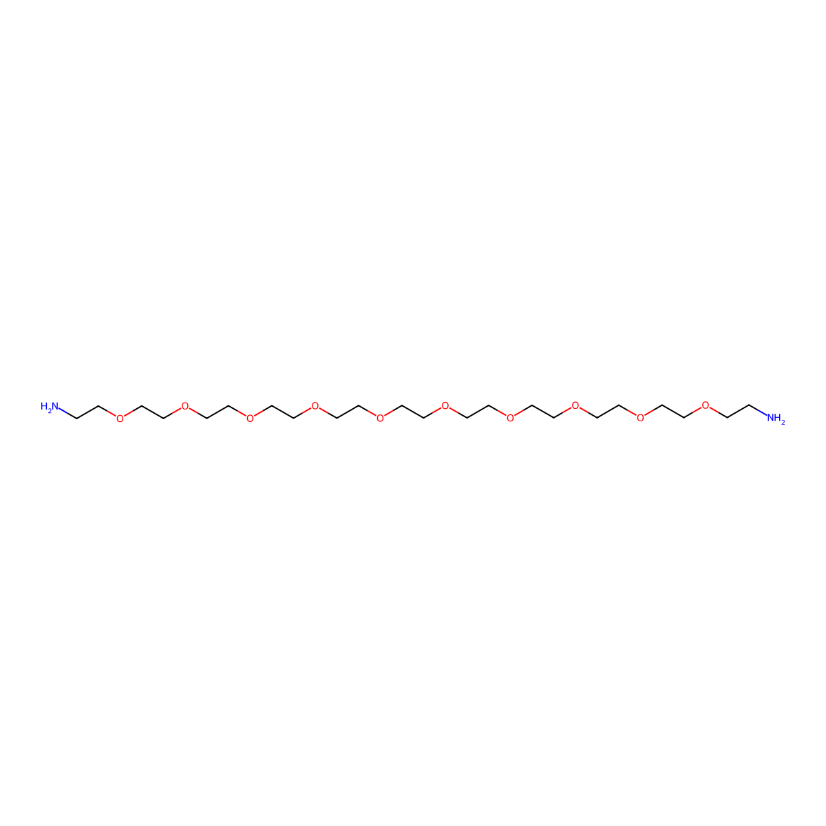Amino-PEG10-Amine molecular structure, CAS 928292-69-7