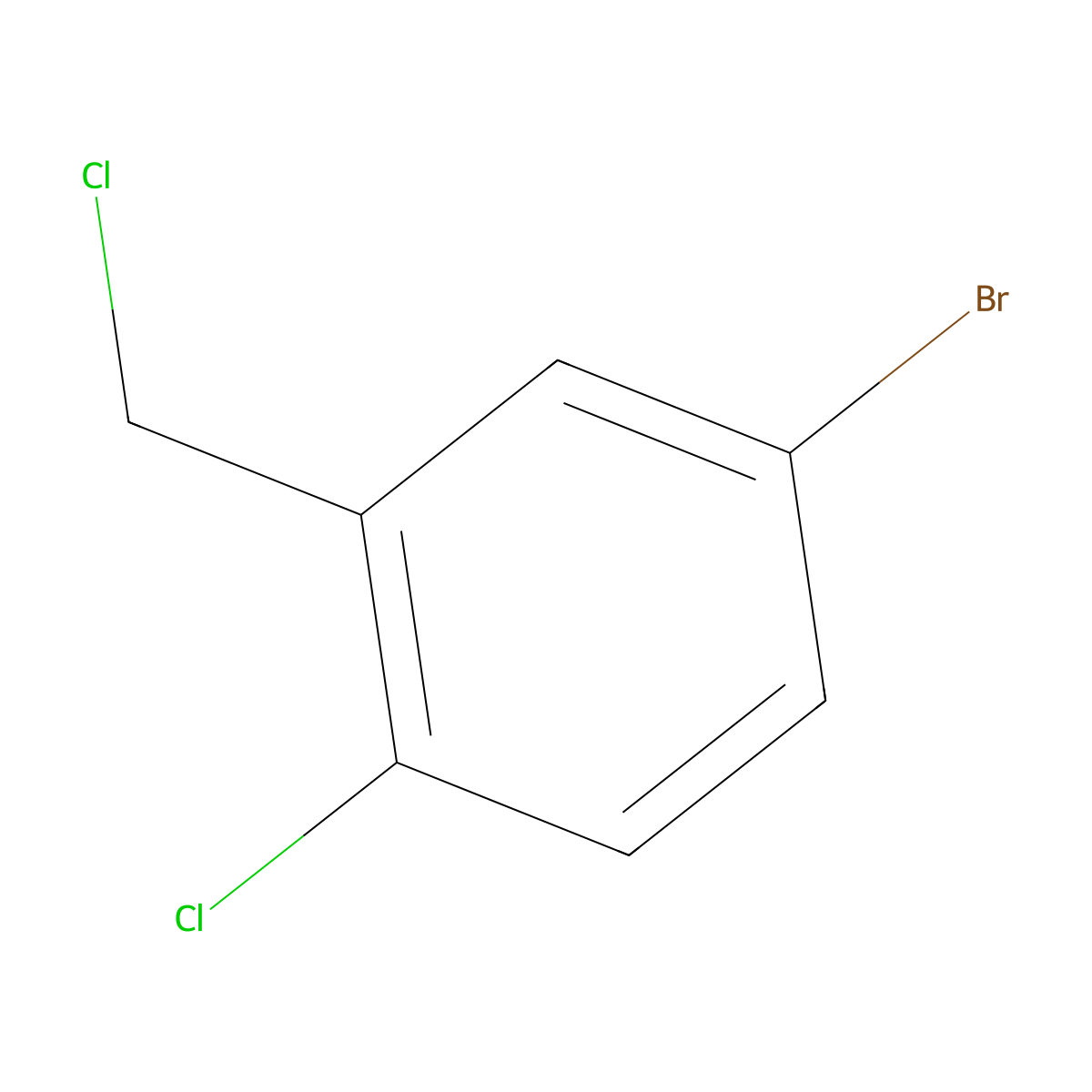 4-Bromo-1-chloro-2-(chloromethyl)benzene molecular structure, CAS 928758-19-4