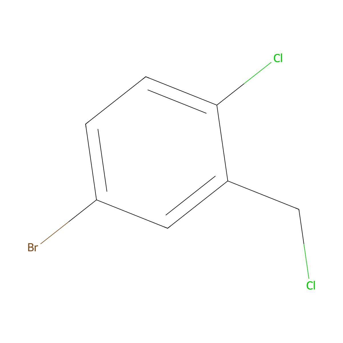 4-Bromo-1-chloro-2-(chloromethyl)benzene molecular structure, CAS 928758-19-4