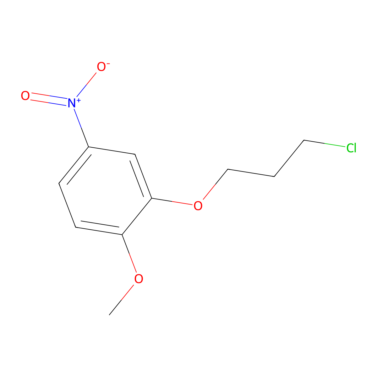 2-(3-Chloropropoxy)-1-methoxy-4-nitrobenzene molecular structure, CAS 92878-95-0