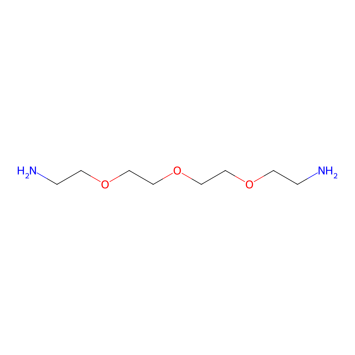 Ethanamine, 2,2'-(oxybis(2,1-ethanediyloxy))bis- molecular structure, CAS 929-75-9