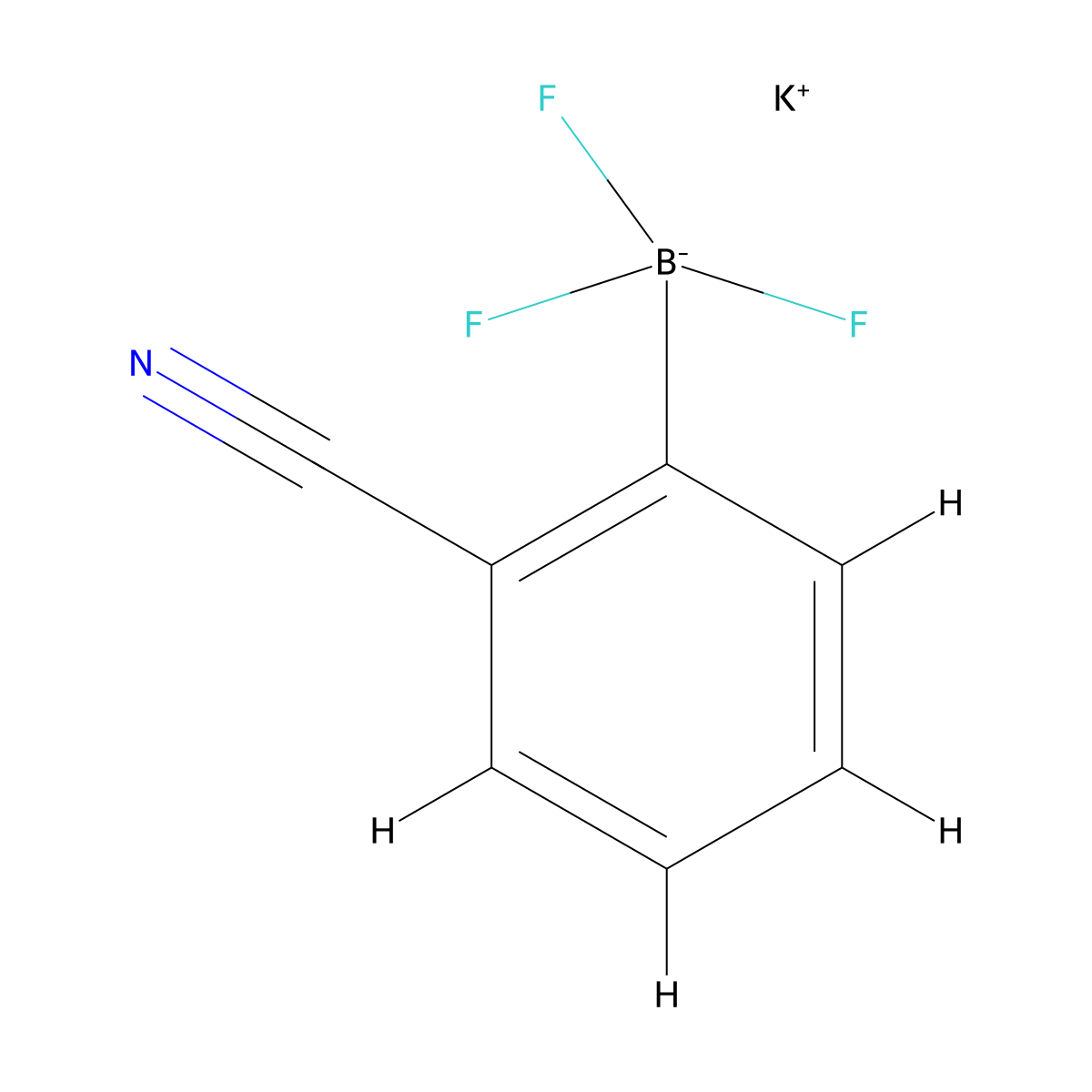 Potassium (2-Cyanophenyl)trifluoroborate molecular structure, CAS 929038-12-0