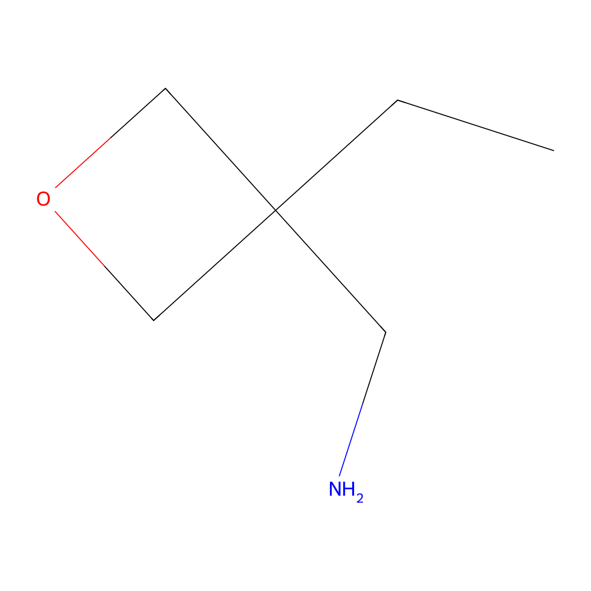 (3-Ethyloxetan-3-yl)methanamine molecular structure, CAS 929900-20-9