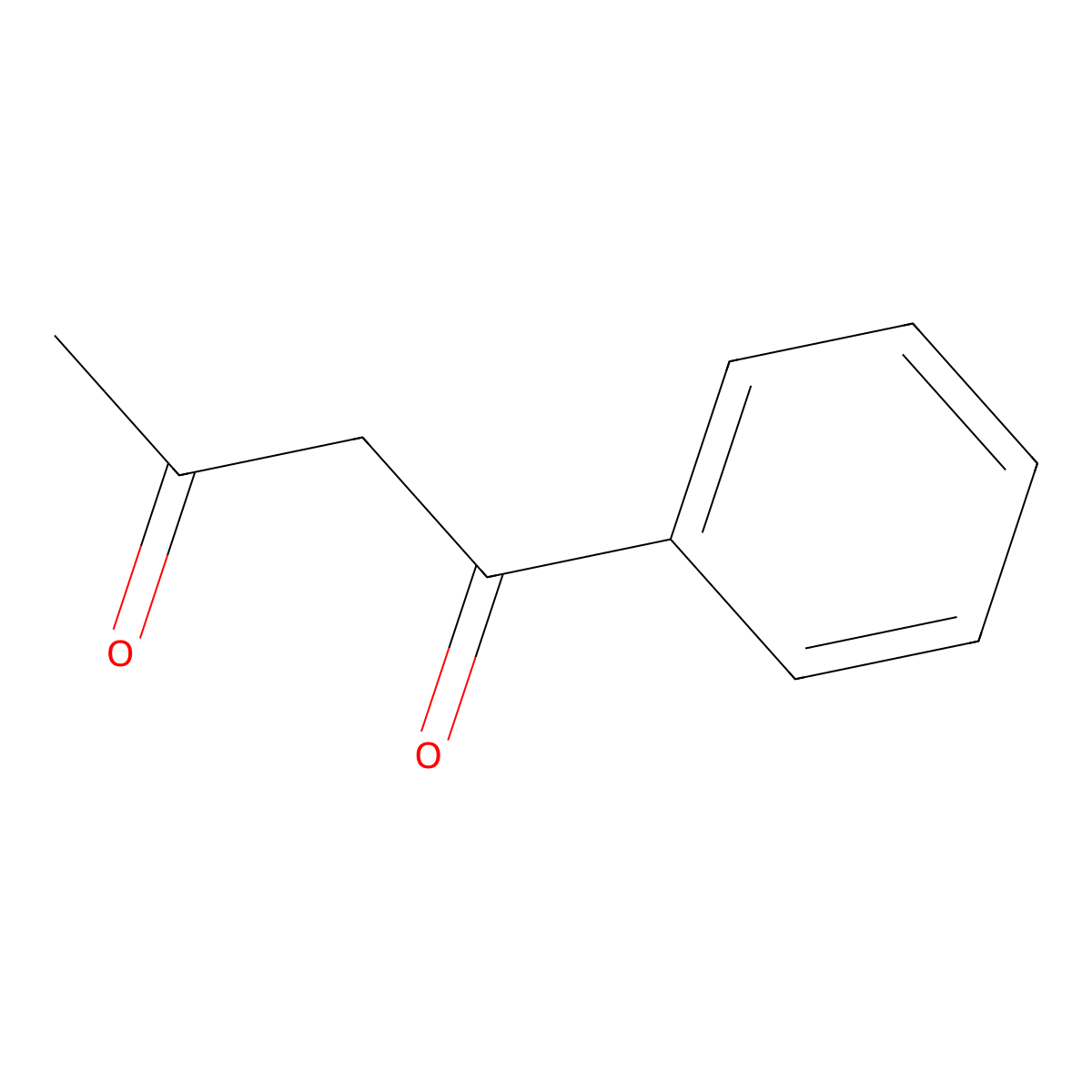 Benzoylacetone molecular structure, CAS 93-91-4