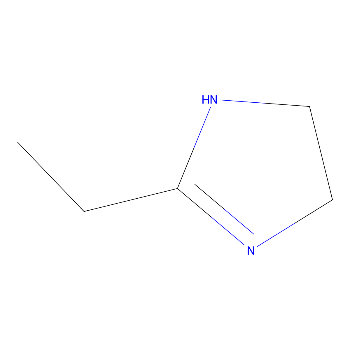 2-Imidazoline, 2-ethyl- molecular structure, CAS 930-52-9
