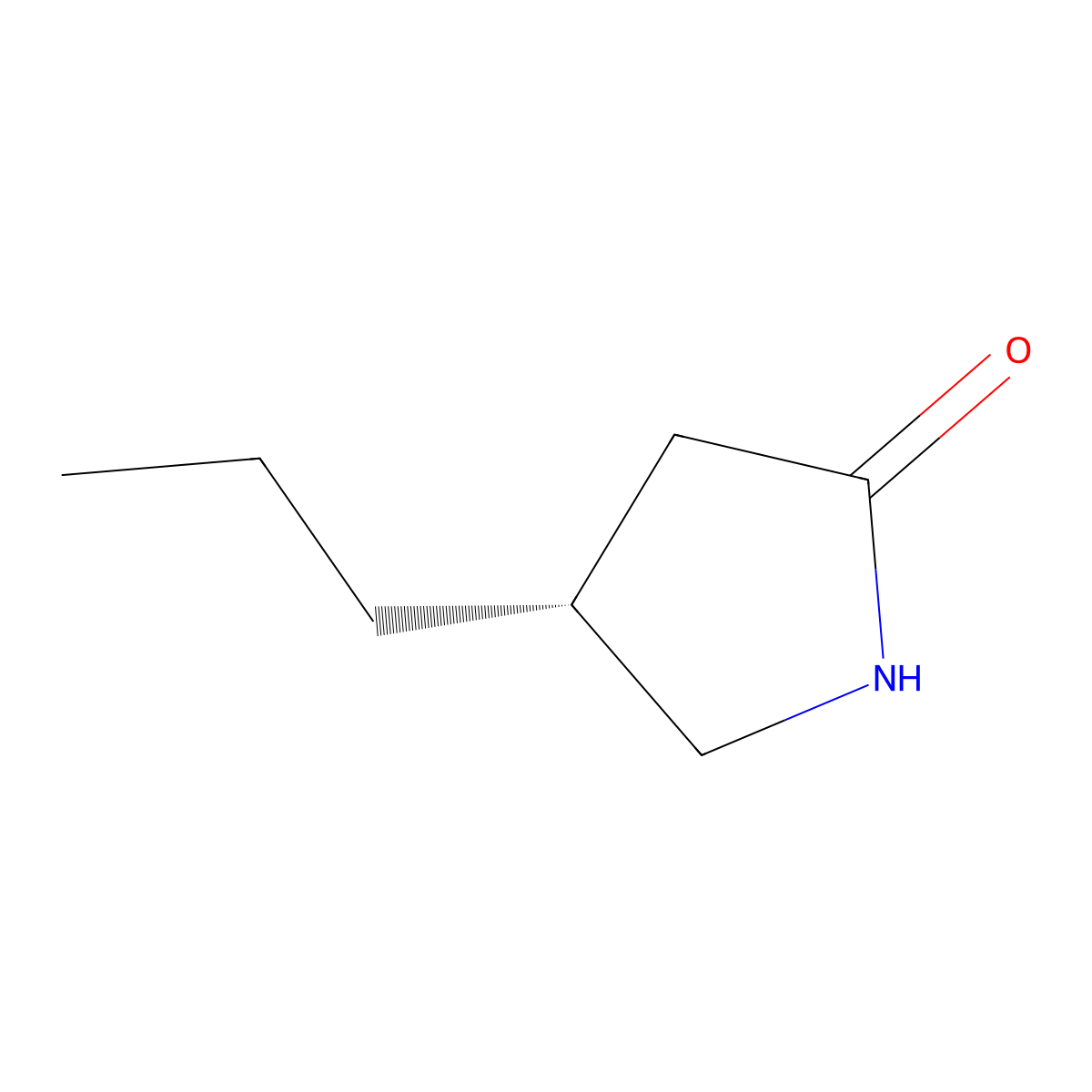 (r)-4-Propylpyrrolidin-2-one molecular structure, CAS 930123-37-8