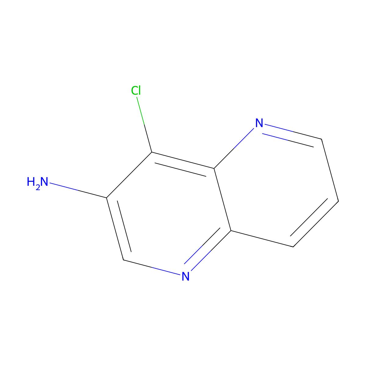 4-Chloro-1,5-naphthyridin-3-amine molecular structure, CAS 930276-73-6