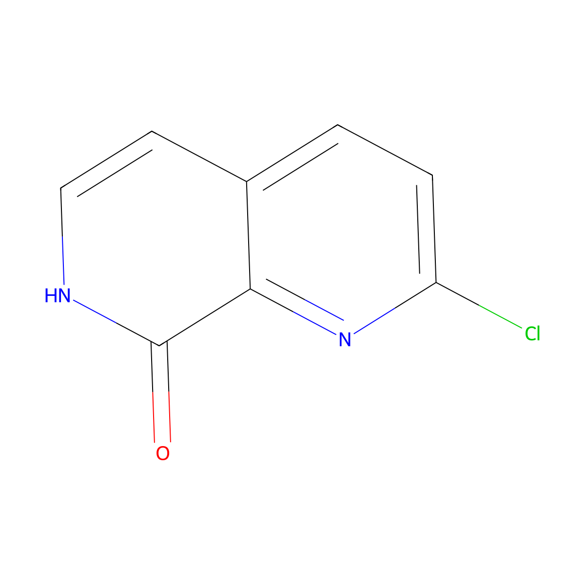 2-Chloro-1,7-naphthyridin-8(7H)-one molecular structure, CAS 930303-55-2