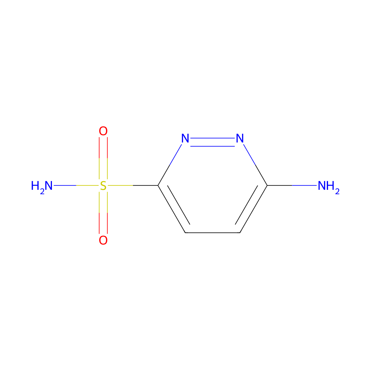 6-Aminopyridazine-3-sulfonamide molecular structure, CAS 930599-68-1