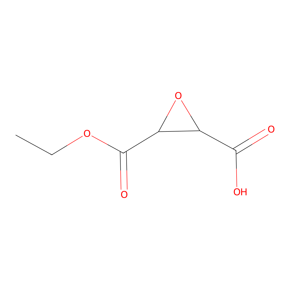 (2R,3R)-3-(ethoxycarbonyl)oxirane-2-carboxylic acid molecular structure, CAS 93061-20-2