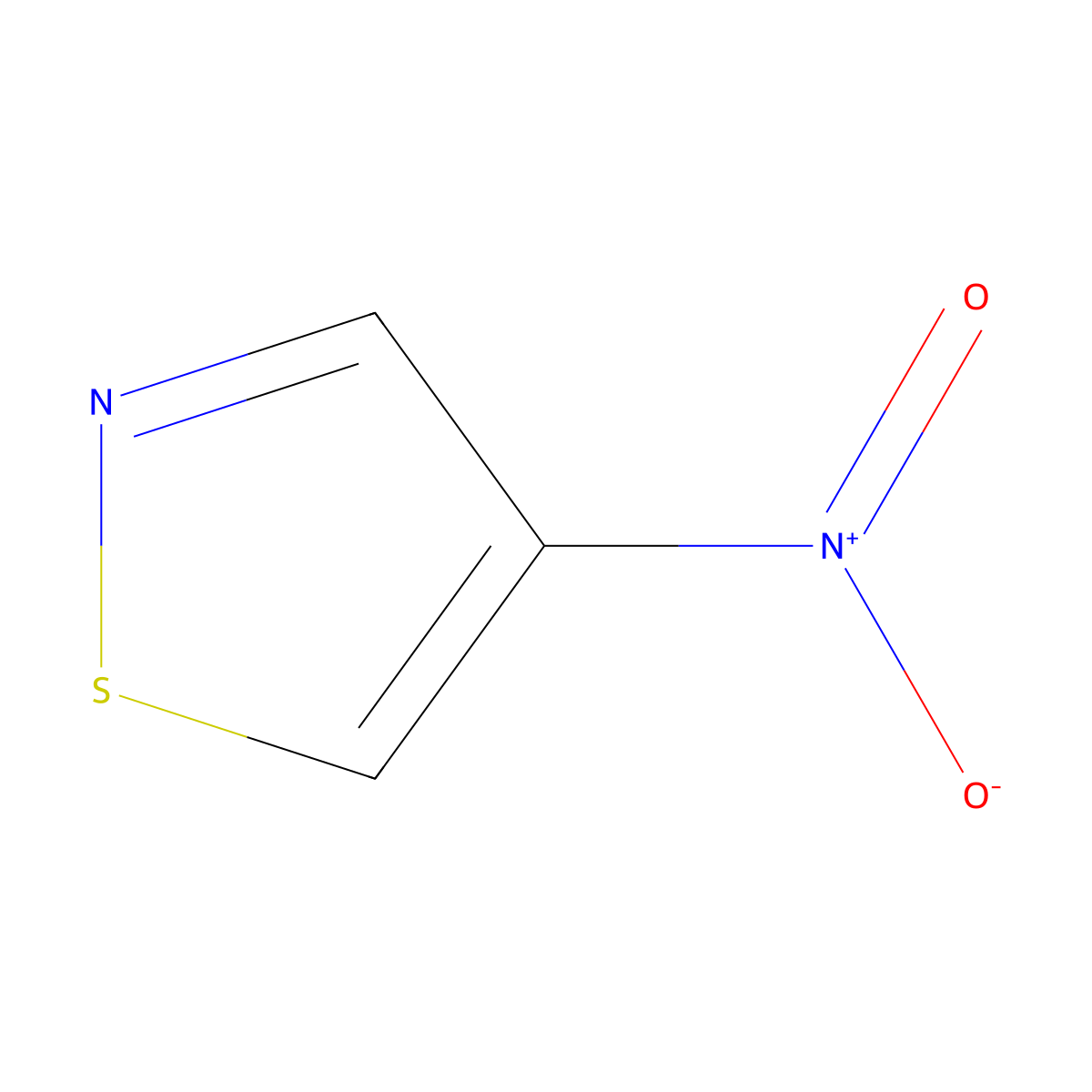 4-Nitroisothiazole molecular structure, CAS 931-07-7