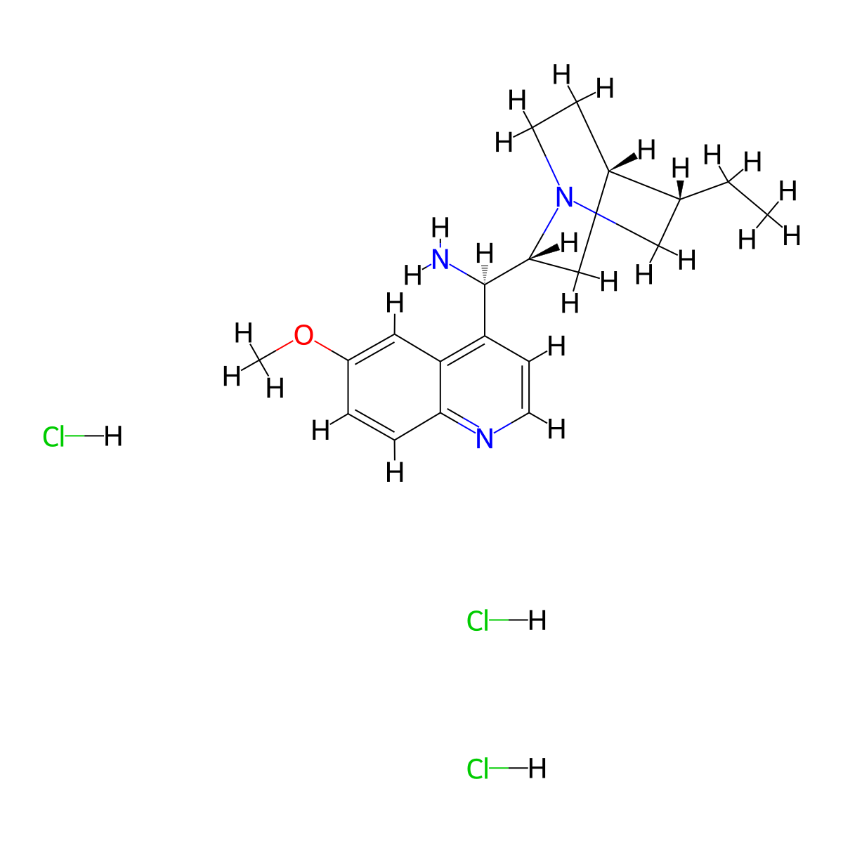 9-Amino-(9-deoxy)epi-dihydroquinidine trihydrochloride molecular structure, CAS 931098-92-9