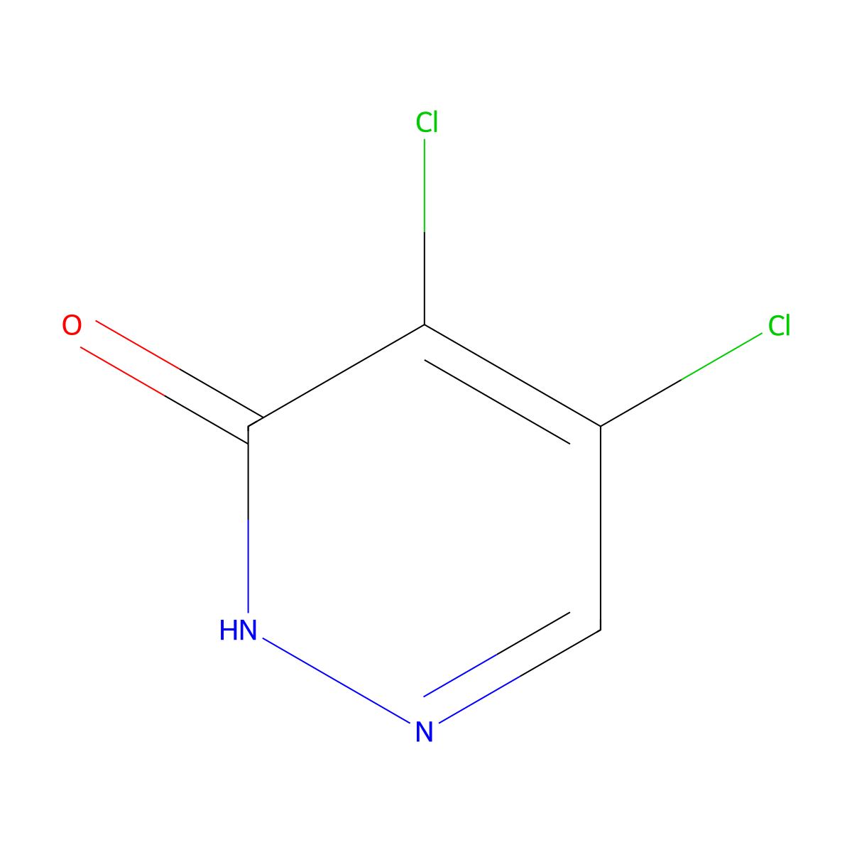 4,5-Dichloro-3-hydroxypyridazine molecular structure, CAS 932-22-9