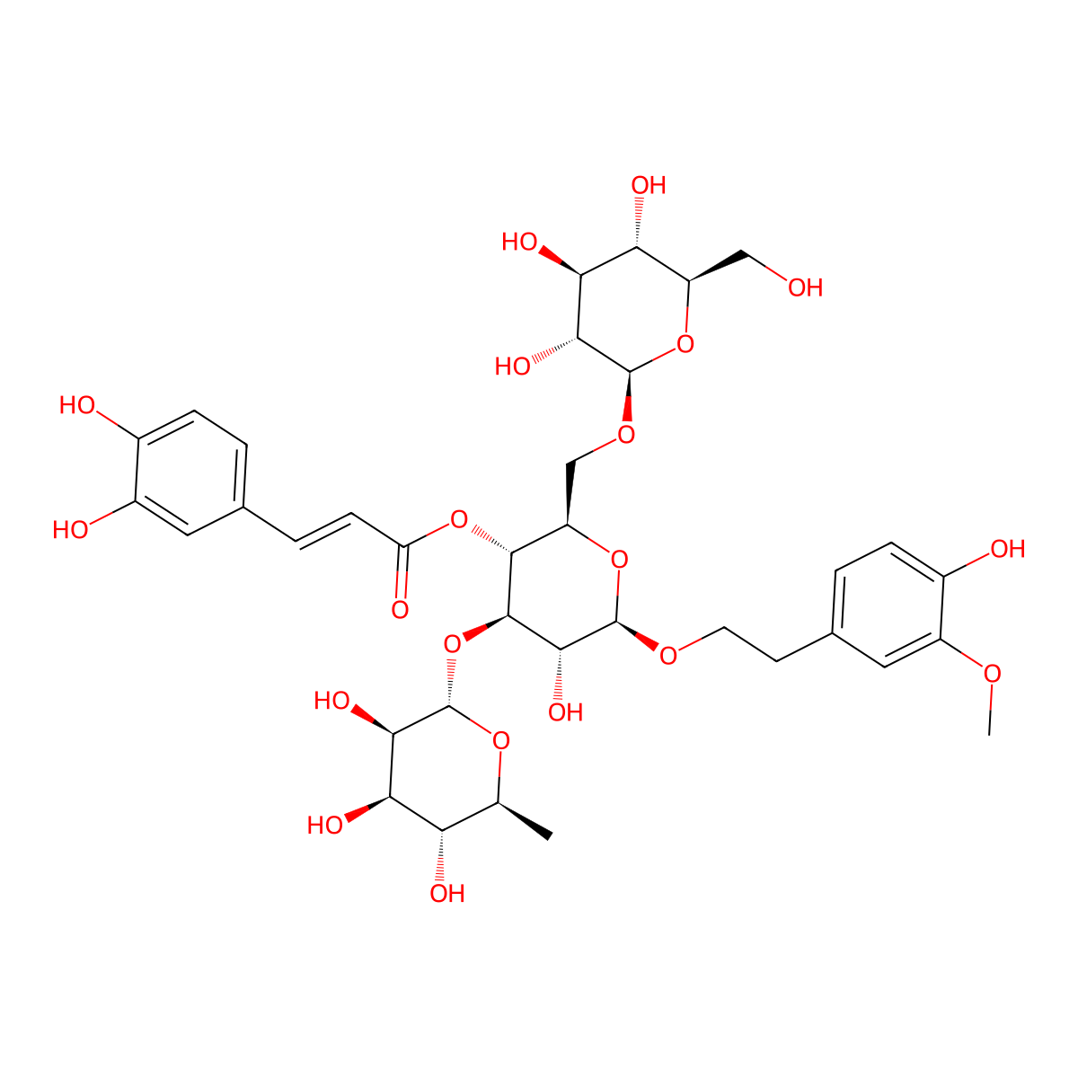Cistanoside A molecular structure, CAS 93236-42-1