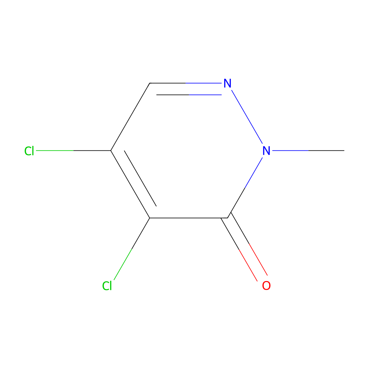 3(2H)-Pyridazinone, 4,5-dichloro-2-methyl- molecular structure, CAS 933-76-6