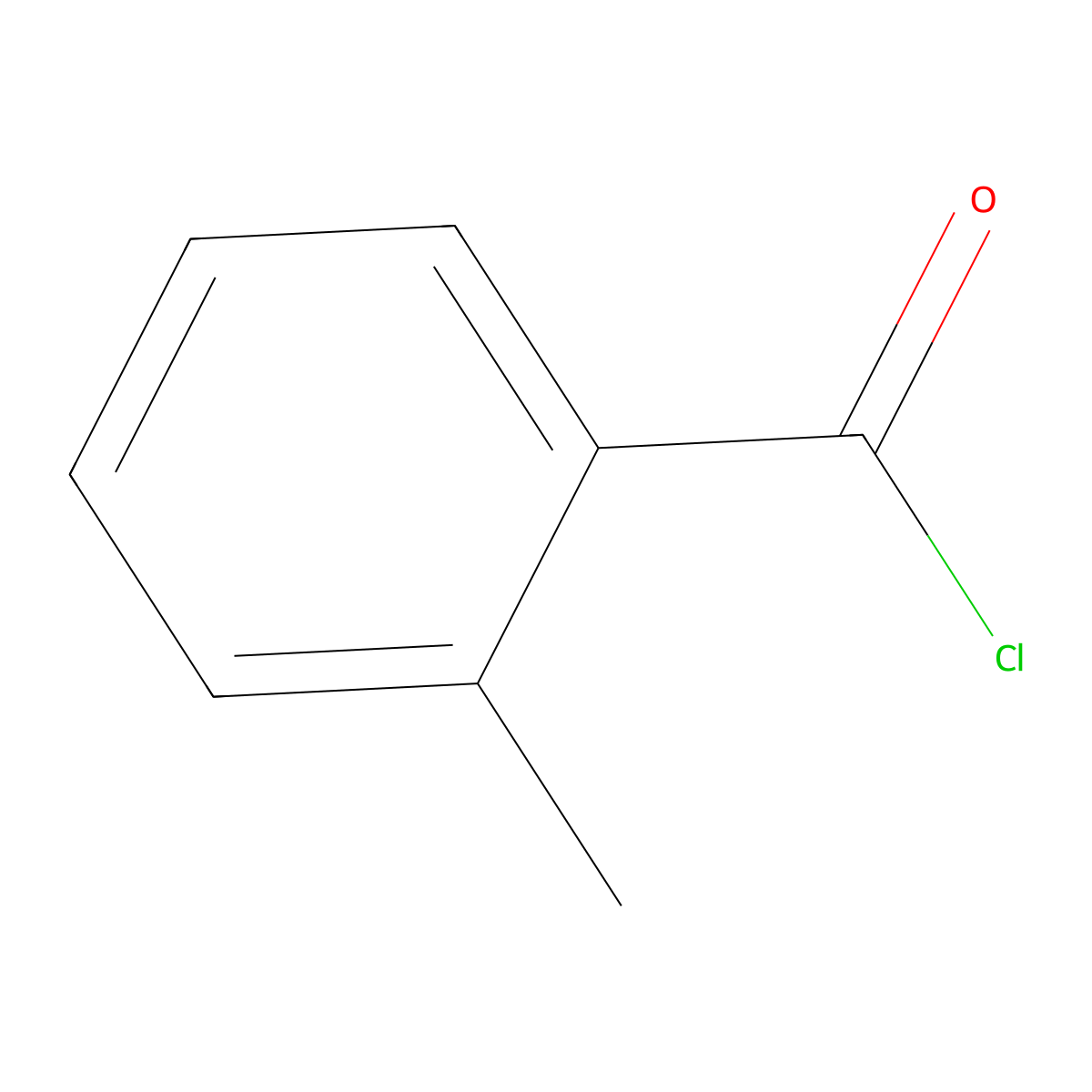 2-Methylbenzoyl chloride molecular structure, CAS 933-88-0