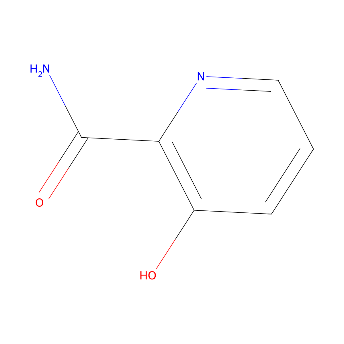 3-Hydroxypicolinamide molecular structure, CAS 933-90-4