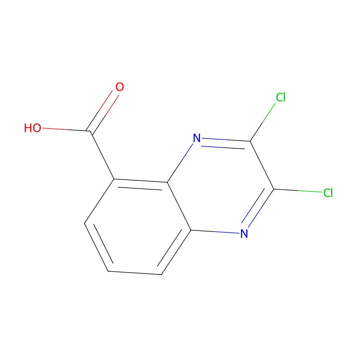 2,3-Dichloroquinoxaline-5-carboxylic acid molecular structure, CAS 933726-33-1