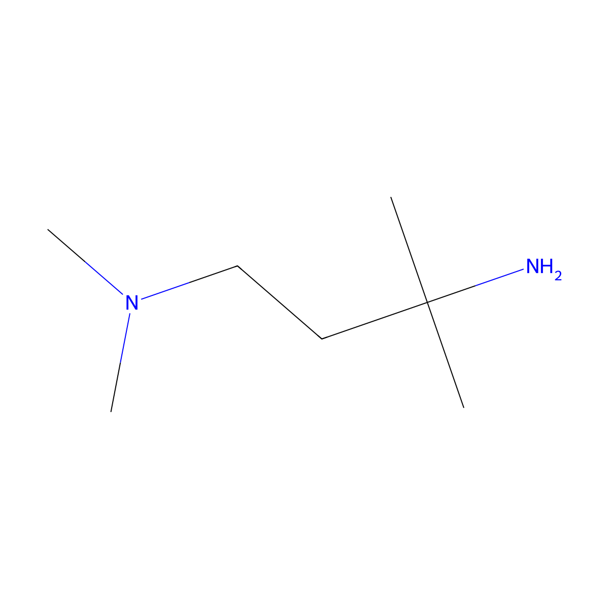 N~1~,N~1~,3-Trimethylbutane-1,3-diamine molecular structure, CAS 933738-55-7