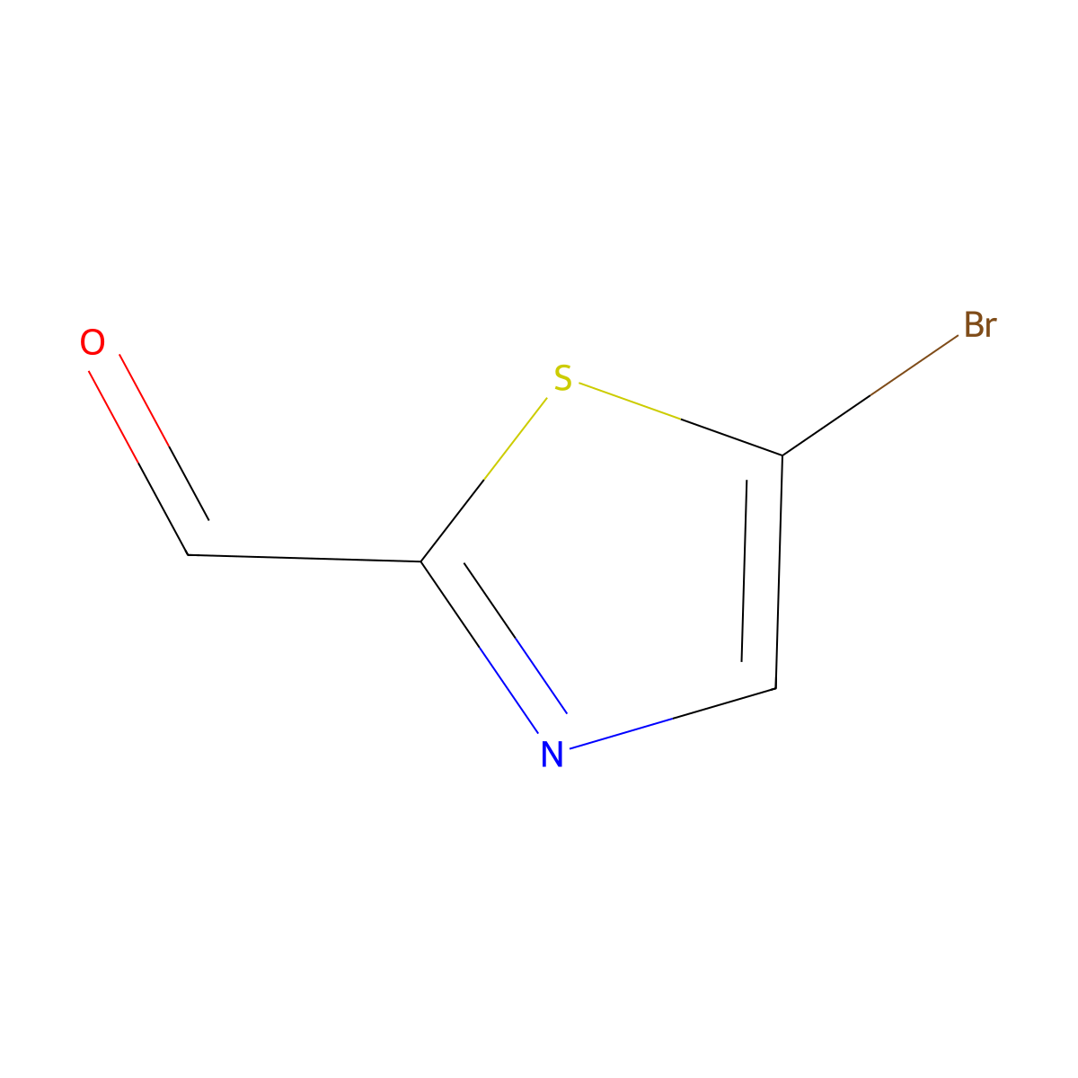 5-Bromo-1,3-thiazole-2-carbaldehyde molecular structure, CAS 933752-44-4