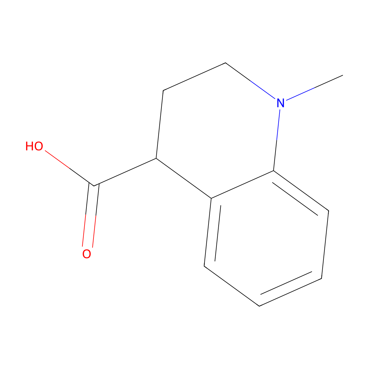 1-Methyl-1,2,3,4-tetrahydroquinoline-4-carboxylic acid molecular structure, CAS 933756-65-1