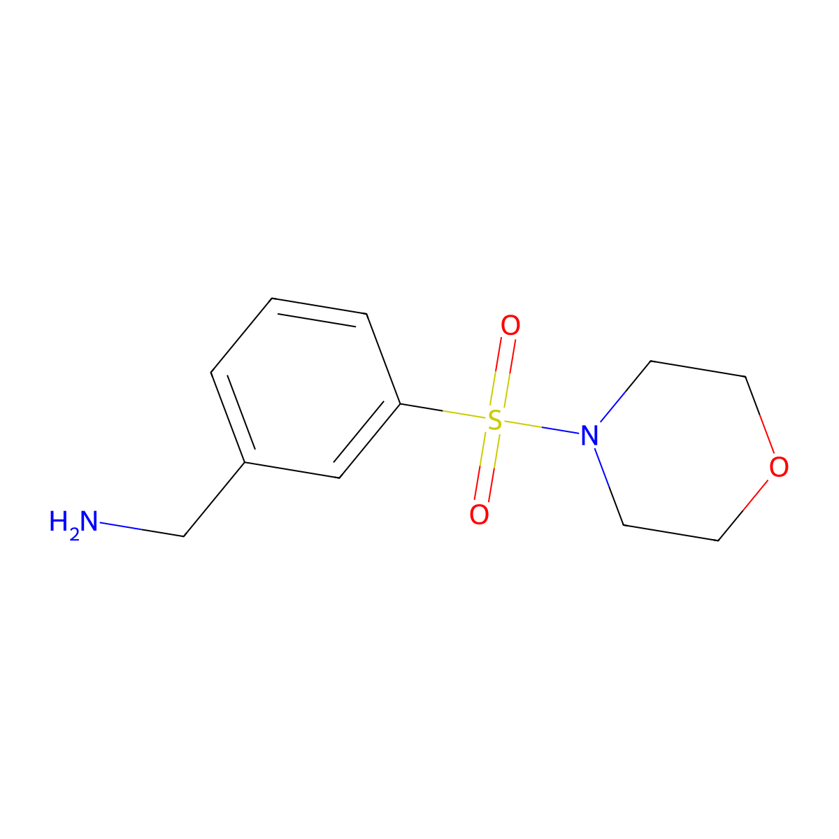 3-(Morpholine-4-sulfonyl)benzylamine molecular structure, CAS 933989-32-3