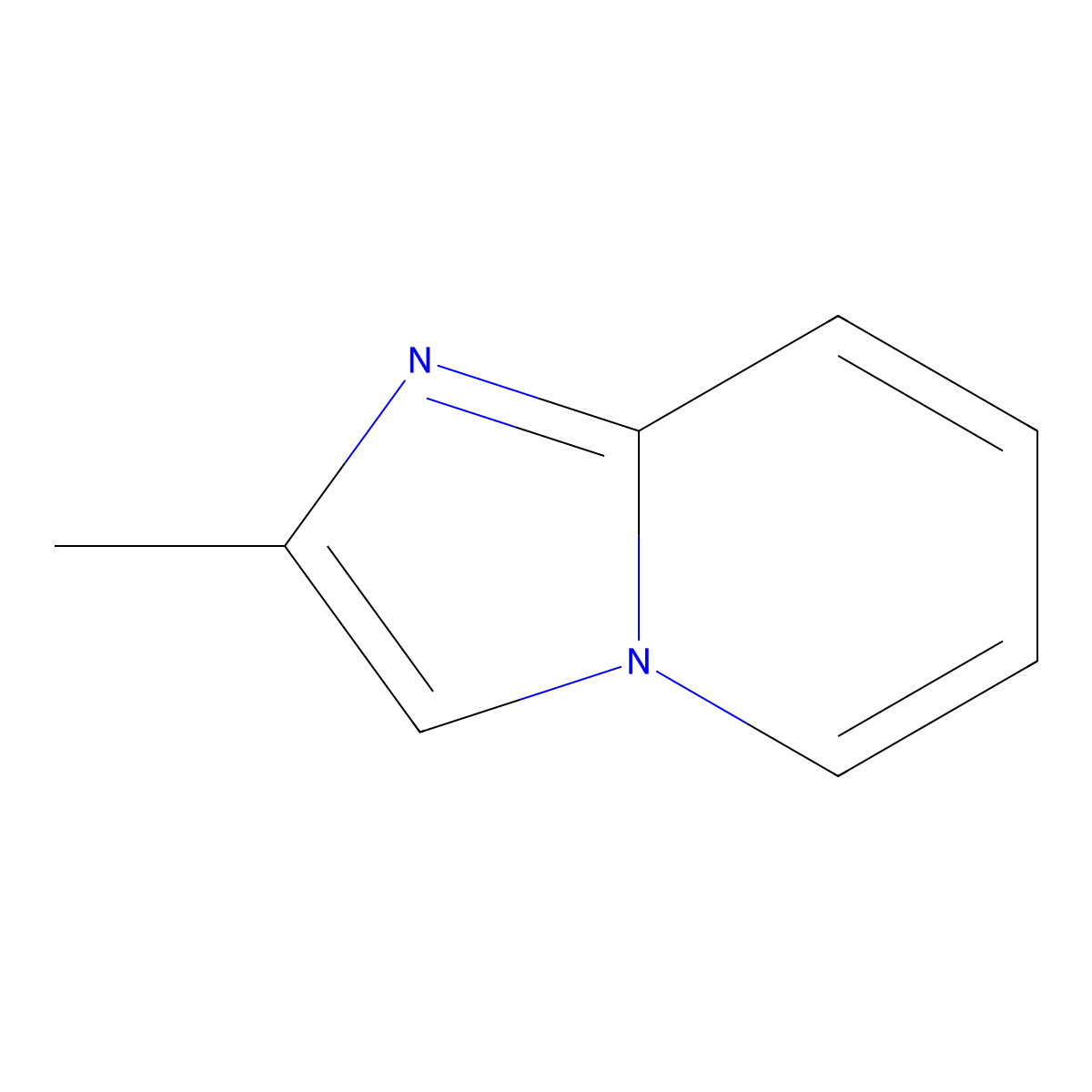 2-Methylimidazo[1,2-a]pyridine molecular structure, CAS 934-37-2