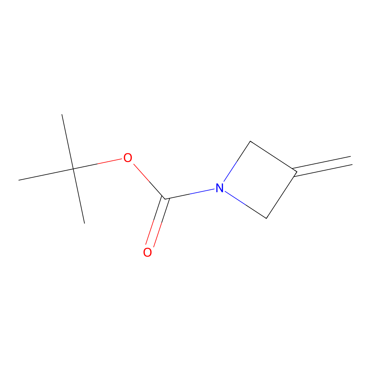 tert-Butyl 3-methylideneazetidine-1-carboxylate molecular structure, CAS 934664-41-2