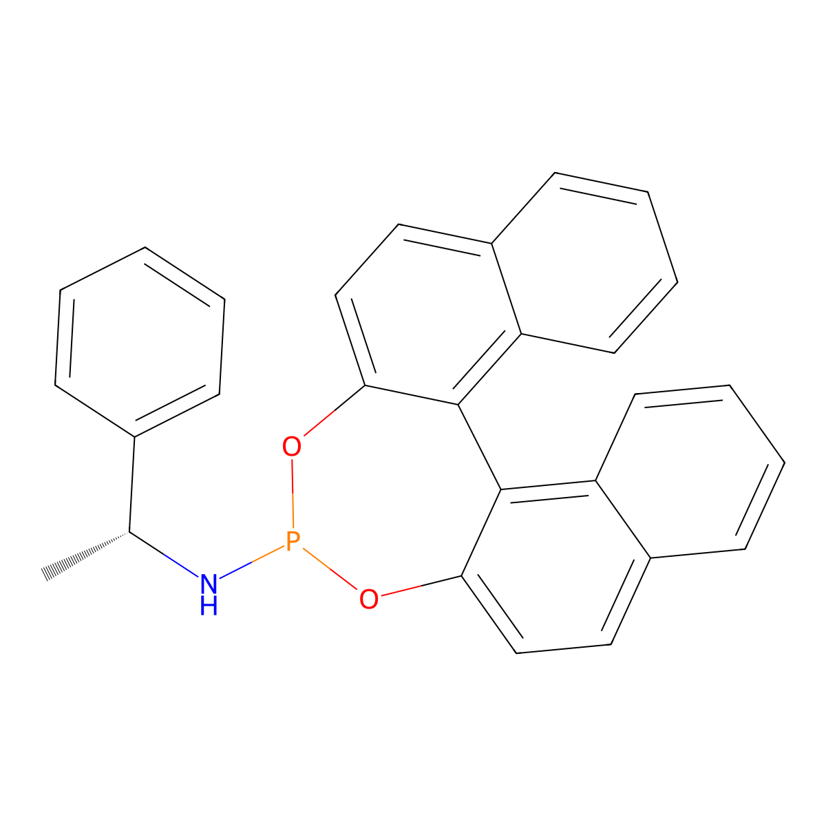 (11bR)-(1R)-N-(1-Phenylethyl)dinaphtho[2,1-d:1',2'-f][1,3,2]dioxaphosphepin-4-amine molecular structure, CAS 934705-43-8