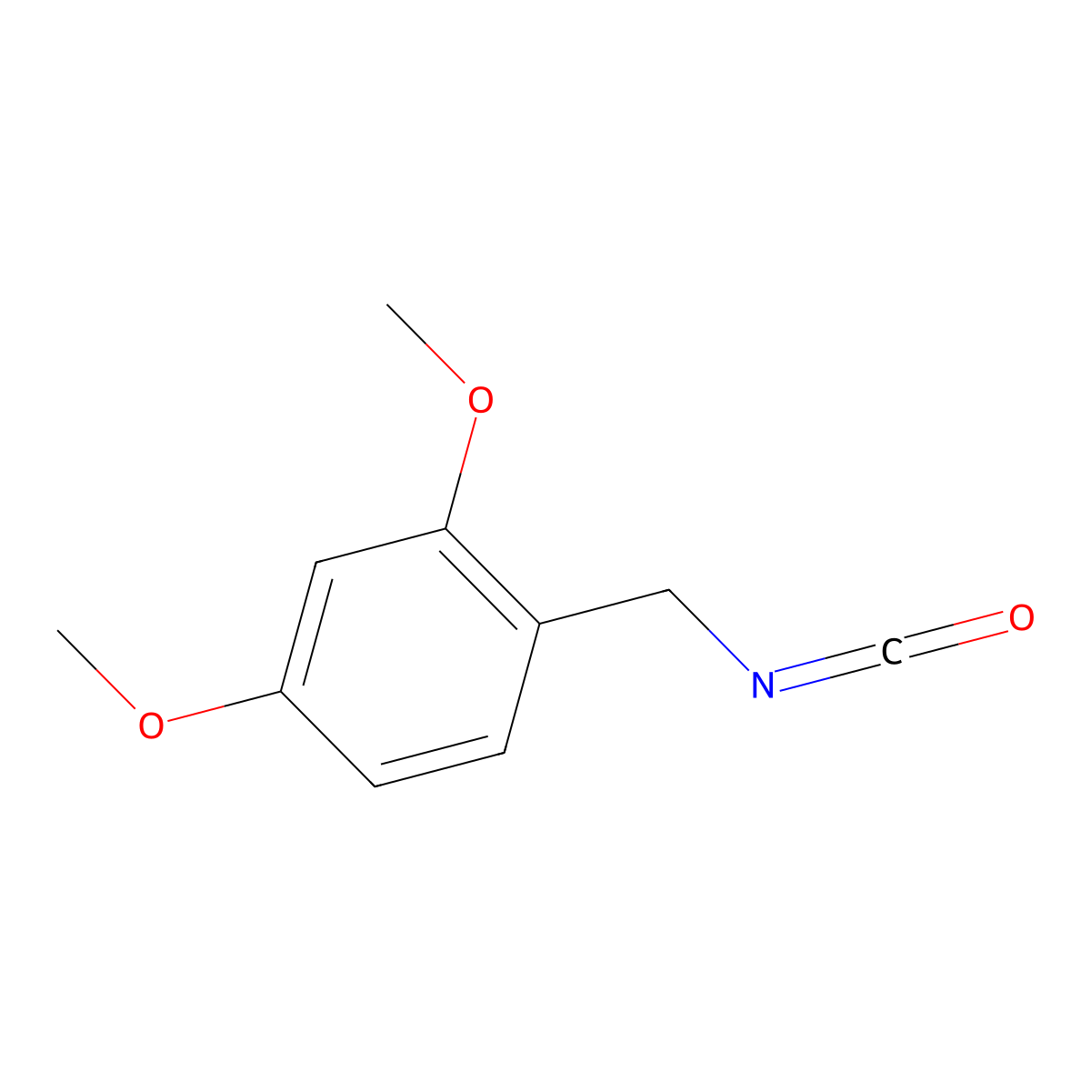 1-(Isocyanatomethyl)-2,4-dimethoxybenzene molecular structure, CAS 93489-13-5