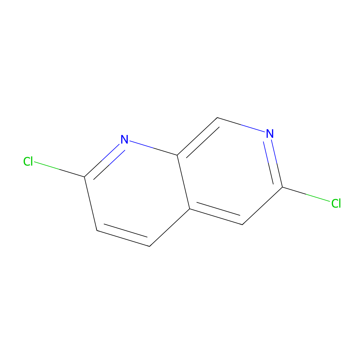 2,6-Dichloro-1,7-naphthyridine molecular structure, CAS 93493-69-7
