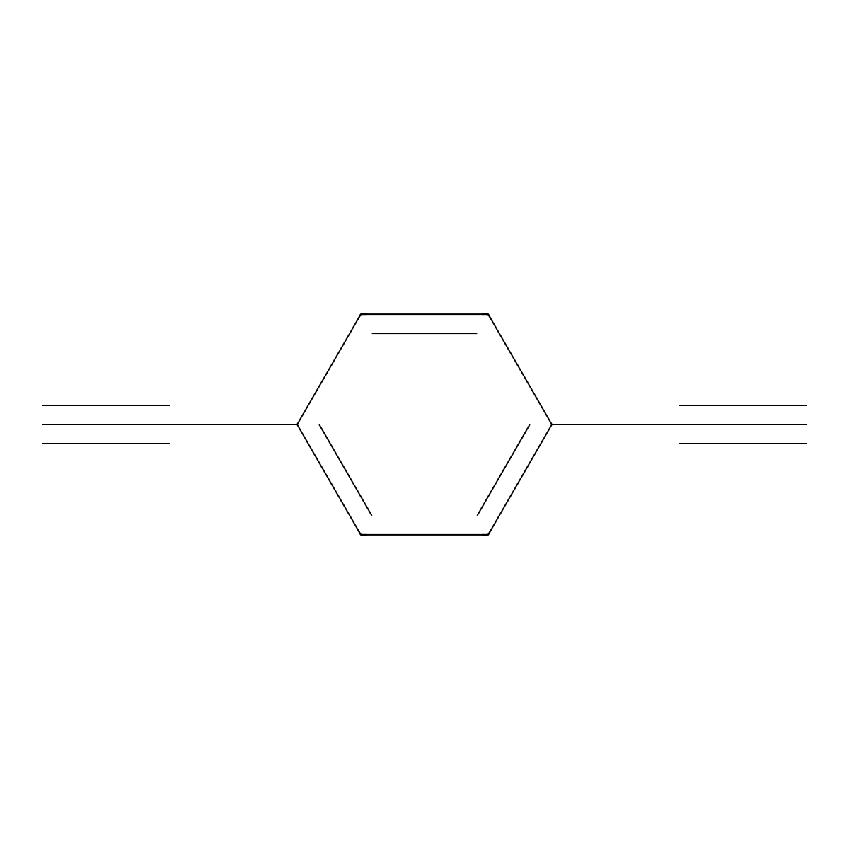 1,4-Diethynylbenzene molecular structure, CAS 935-14-8