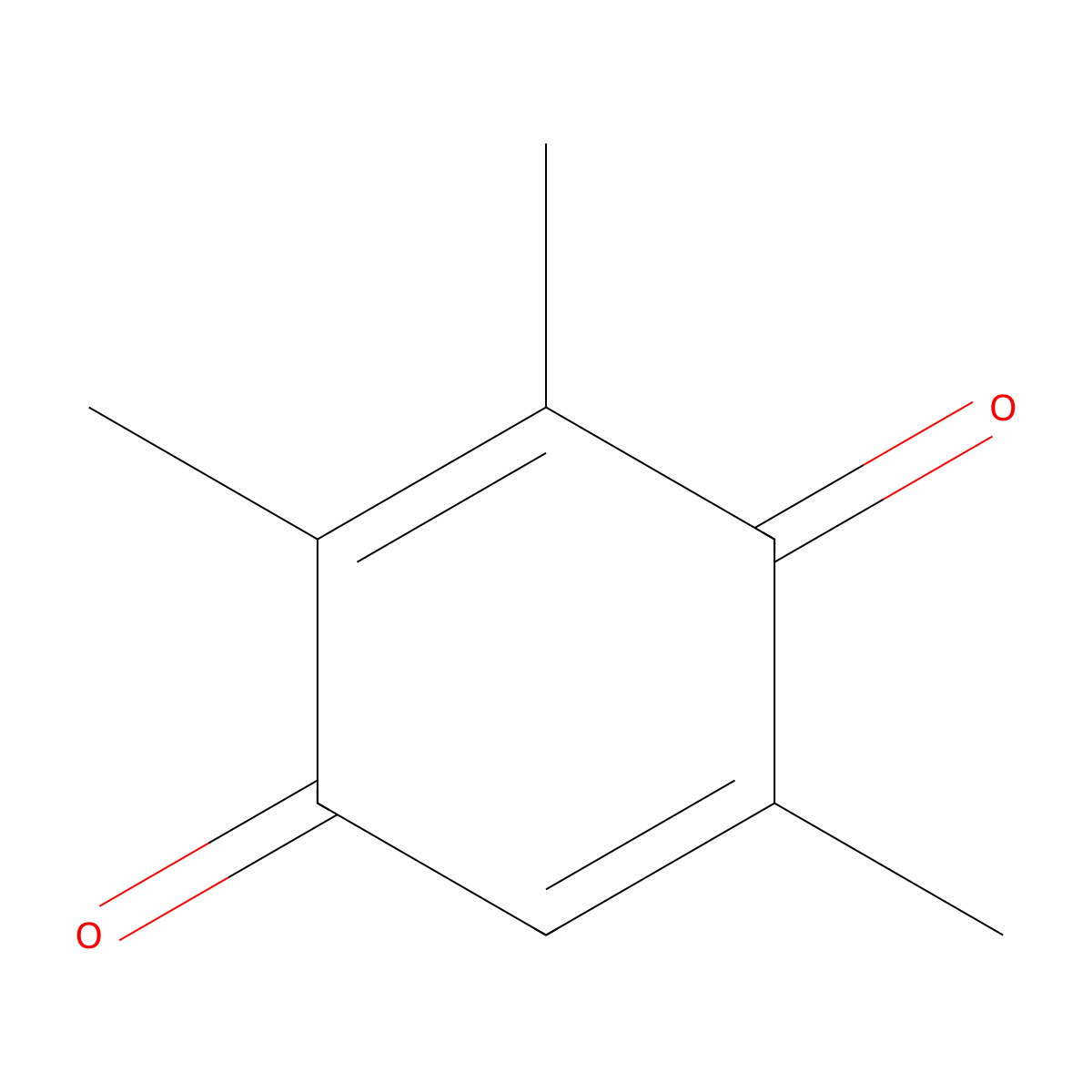 2,5-Cyclohexadiene-1,4-dione, 2,3,5-trimethyl- molecular structure, CAS 935-92-2