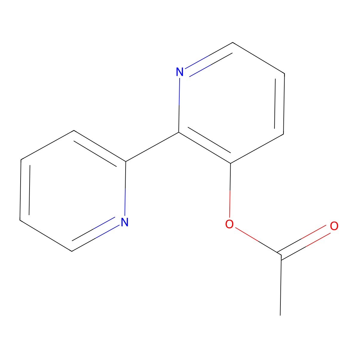 [2,2'-Bipyridin]-3-yl acetate molecular structure, CAS 93560-63-5