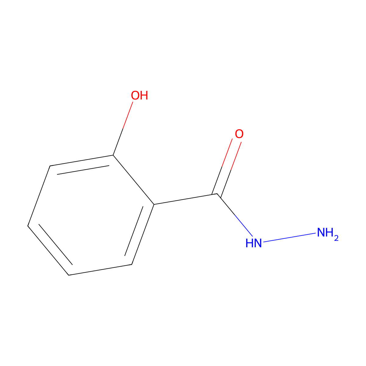 Salicylic acid, hydrazide molecular structure, CAS 936-02-7