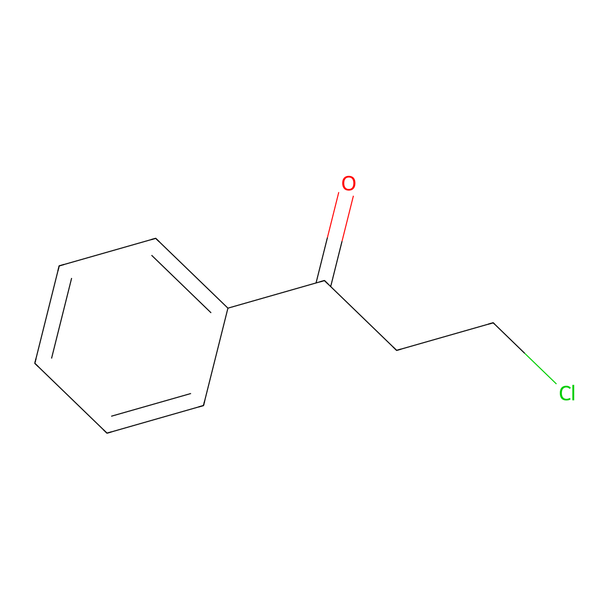 3-Chloropropiophenone molecular structure, CAS 936-59-4
