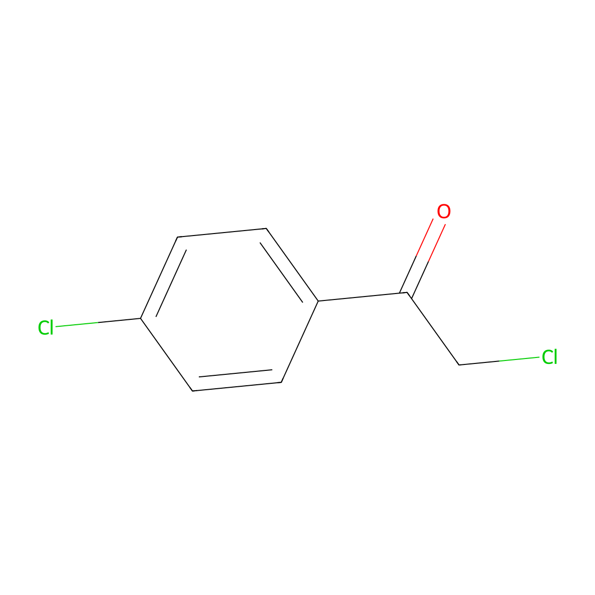 2,4'-Dichloroacetophenone molecular structure, CAS 937-20-2