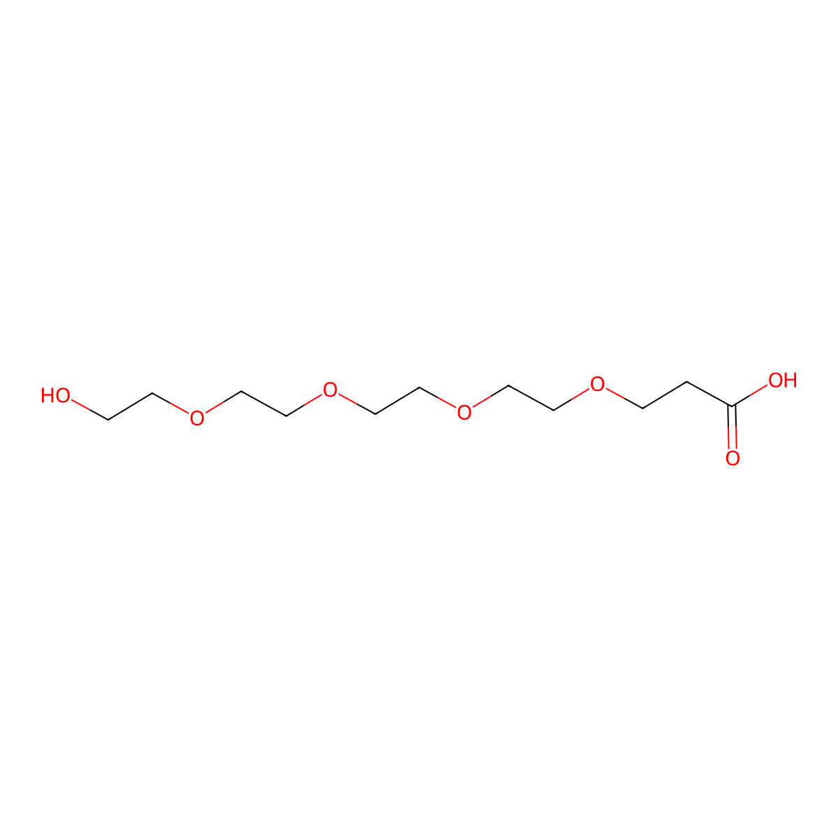 Hydroxy-PEG4-acid molecular structure, CAS 937188-59-5