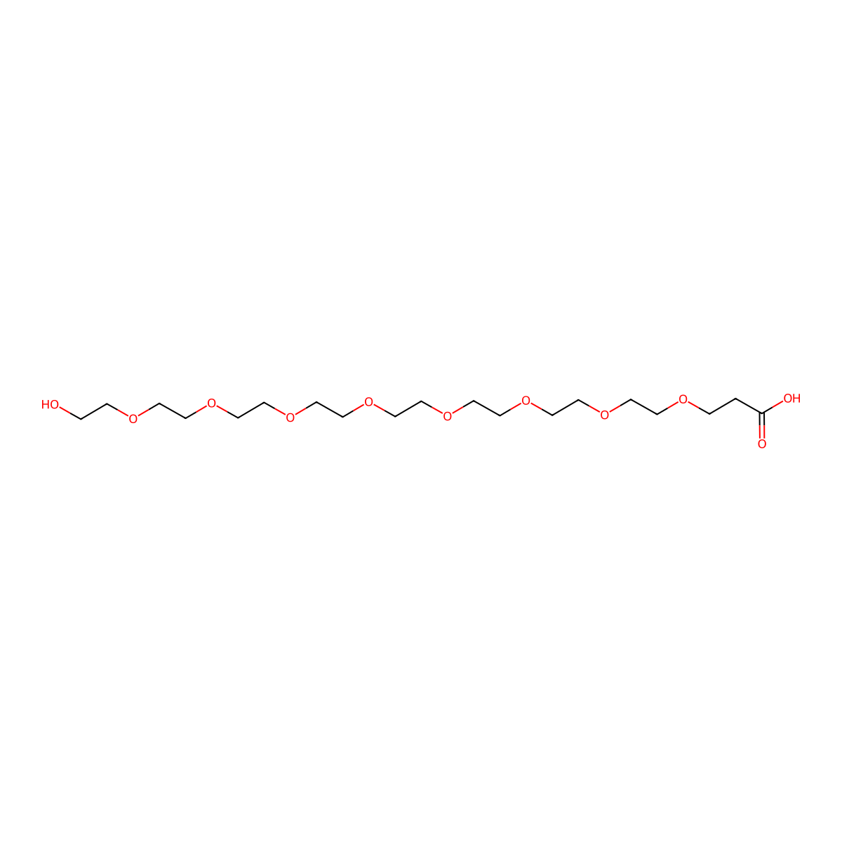 HO-Peg8-CH2CH2cooh molecular structure, CAS 937188-60-8