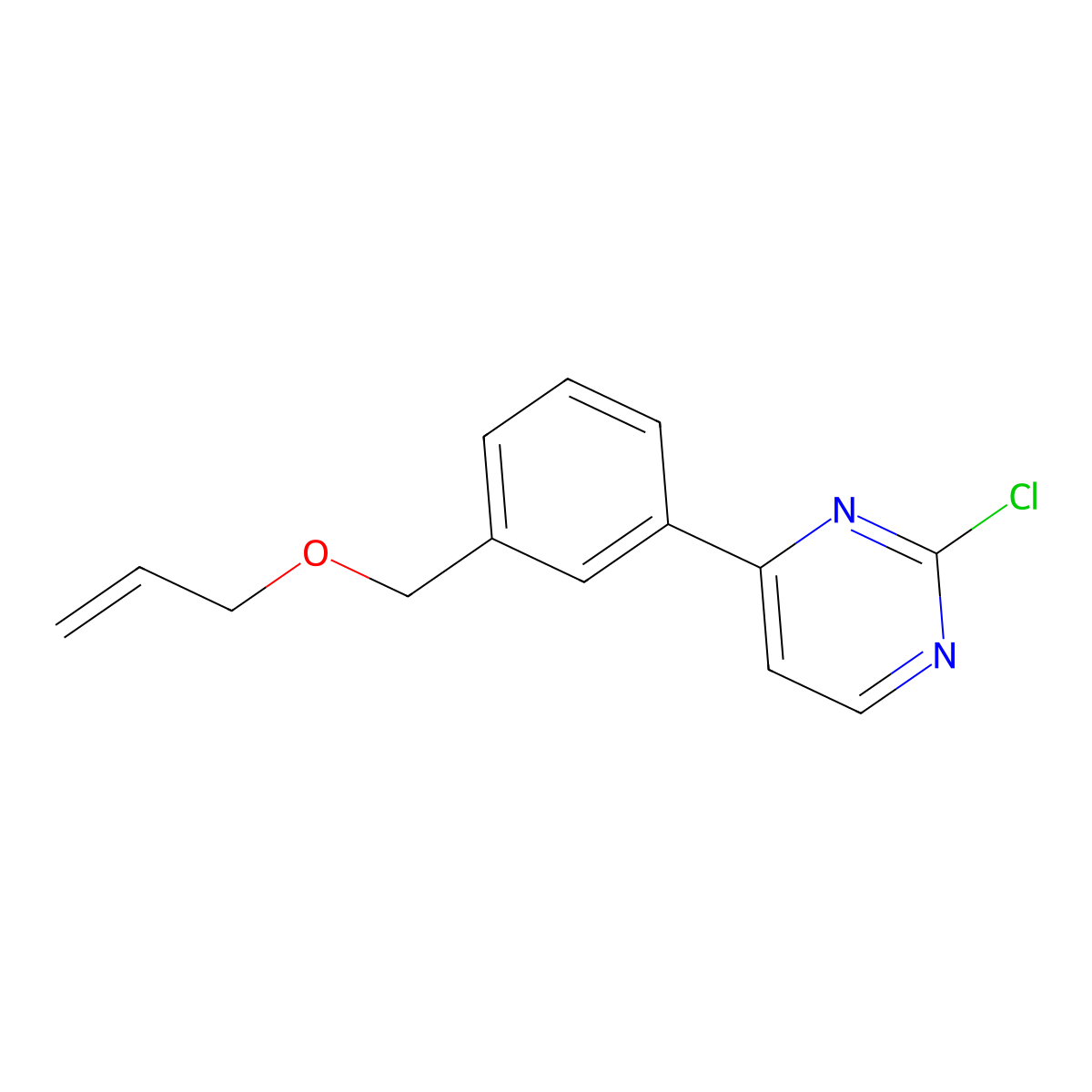 4-(3-((Allyloxy)methyl)phenyl)-2-chloropyrimidine molecular structure, CAS 937273-29-5